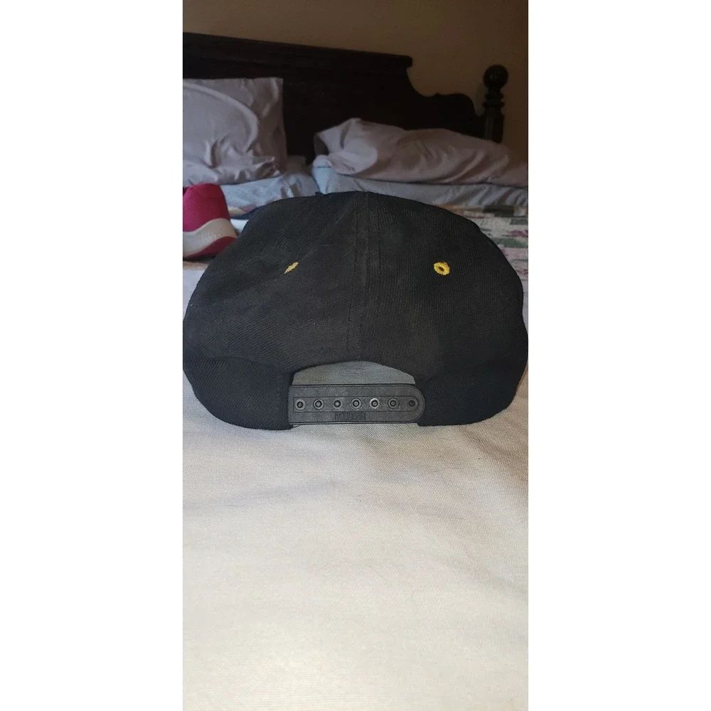 Vintage Pittsburgh Steelers Drew Pearson Snapback Hat Black Gold NFL Cap